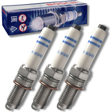 3 x BOSCH Zündkerze 0 241 145 528 Platinum Iridium Evo
