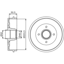 BOSCH | Bremstrommel | 0 986 477 214