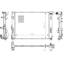 NRF | Kühler, Motorkühlung | 550038
