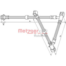 Metzger | Bremsschlauch | 4110395