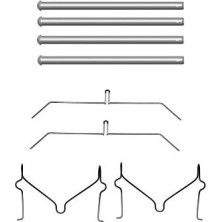 Hella | Zubehörsatz, Scheibenbremsbelag | 8DZ 355 204-551