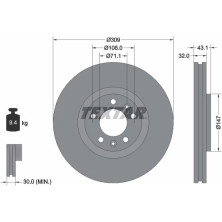 Textar | Bremsscheibe | 92111900