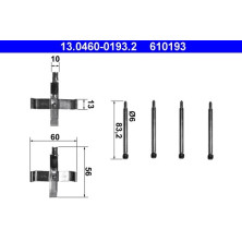 13.0460-0193.2 Zubehörsatz, Scheibenbremsbelag