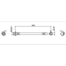 Metzger | Bremsschlauch | 4112006