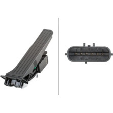 Hella | Sensor, Fahrpedalstellung | 6PV 010 946-011
