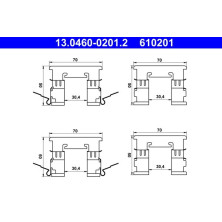 13.0460-0201.2 Zubehörsatz, Scheibenbremsbelag