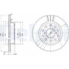 Delphi | Bremsscheibe | BG3268