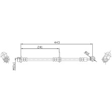 Metzger | Bremsschlauch | 4115189