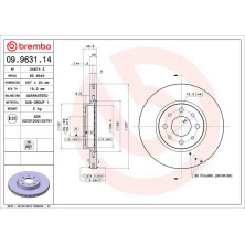 Brembo | Bremsscheibe | 09.9631.14