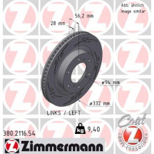Zimmermann | Bremsscheibe | 380.2116.54