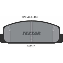 Textar | Bremsbelagsatz, Scheibenbremse | 2003101