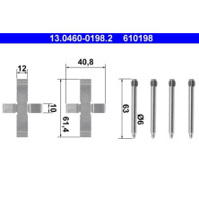 13.0460-0198.2 Zubehörsatz, Scheibenbremsbelag