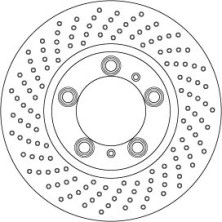 DF6778S Bremsscheibe TRW SINGLE