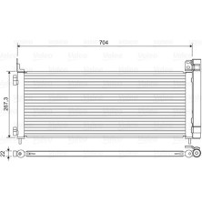 Valeo | Kondensator, Klimaanlage | 822619