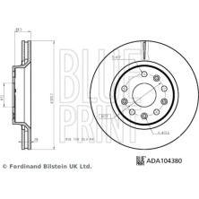 Blue Print | Bremsscheibe | ADA104380