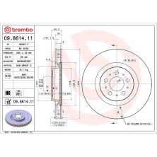 Brembo | Bremsscheibe | 09.8614.11