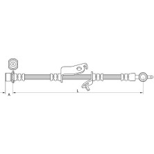 Metzger | Bremsschlauch | 4110972