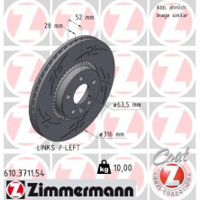 Zimmermann | Bremsscheibe | 610.3711.54