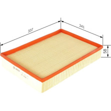 BOSCH | Luftfilter | 1 457 432 203