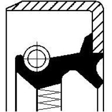 Corteco | Wellendichtring, Differential | 12012138B