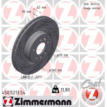 Zimmermann Bremsscheibe BLACK Z 450.5213.54