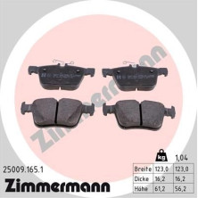 ZIMMERMANN 25009.165.1 Bremsbeläge