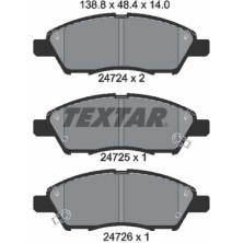 Textar | Bremsbelagsatz, Scheibenbremse | 2472401