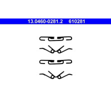 ATE | Zubehörsatz, Scheibenbremsbelag | 13.0460-0281.2