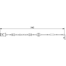 1 987 474 973 Warnkontakt, Bremsbelagverschleiß