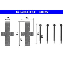 13.0460-0027.2 Zubehörsatz, Scheibenbremsbelag