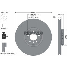 Textar | Bremsscheibe | 92266425