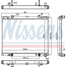 Nissens | Kühler, Motorkühlung | 66773