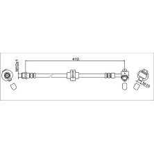 Metzger | Bremsschlauch | 4111607