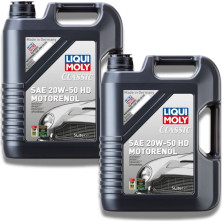 10L LIQUI MOLY 1129 Classic SAE 20W-50 HD Motoröl, 2x 5L