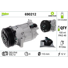 Valeo | Kompressor, Klimaanlage | 690212