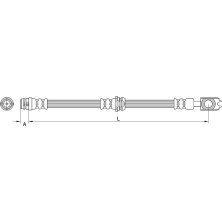 Metzger | Bremsschlauch | 4116205