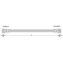 Metzger | Bremsschlauch | 4110215