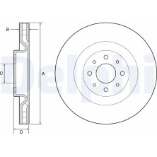 Delphi | Bremsscheibe | BG4566C