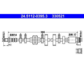 Bremsschlauch 24.5112-0395.3