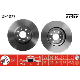 Bremsscheibe DF4377 Bremsscheibe DF4377