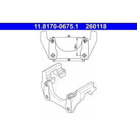 Halter, Bremssattel 11.8170-0675.1