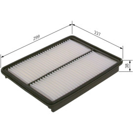 BOSCH F 026 400 448 Luftfilter
