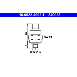 Druckschalter, Bremshydraulik 10.0522-4002.1 Druckschalter, Bremshydraulik 10.0522-4002.1