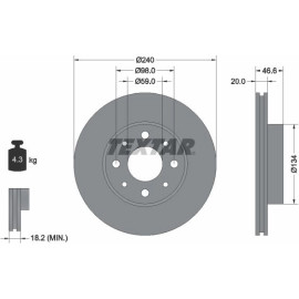 Bremsscheibe 92090300 Bremsscheibe 92090300