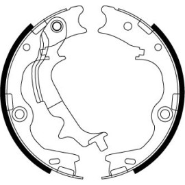 Bremsbackensatz, Feststellbremse GS8817 Bremsbackensatz, Feststellbremse GS8817