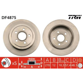 Bremsscheibe DF4875 Bremsscheibe DF4875