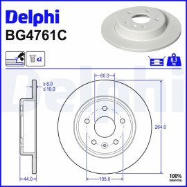 Bremsscheibe BG4761C Bremsscheibe BG4761C