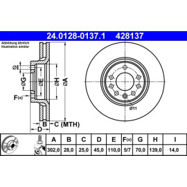 Bremsscheibe 24.0128-0137.1