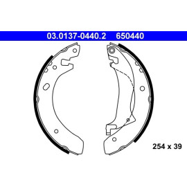 Bremsbackensatz 03.0137-0440.2 Bremsbackensatz 03.0137-0440.2