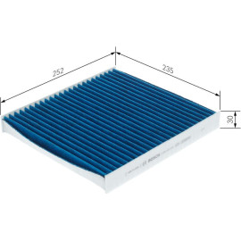 Filter, Innenraumluft 0 986 628 630